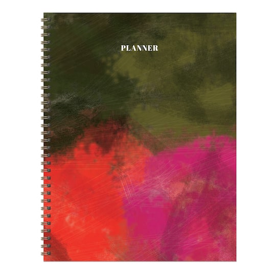 TF Publishing Large Painted Bold Undated Spiral Planner